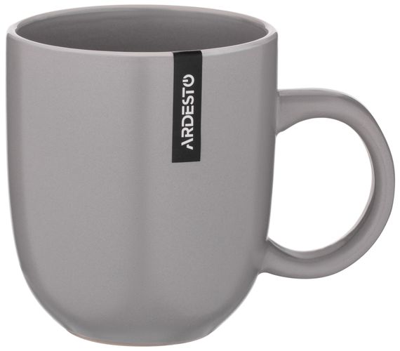 Чашка ARDESTO Cremona, 390 мл, Dusty grey, кераміка (AR2939GRC)