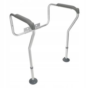 Поручень для унітаза 4FIZJO ручка безпеки, регульована White/Grey (P-5905973403443)