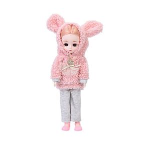 Дитяча іграшкова лялька F0322(Pink-1) шарнірна, розмір 29 см