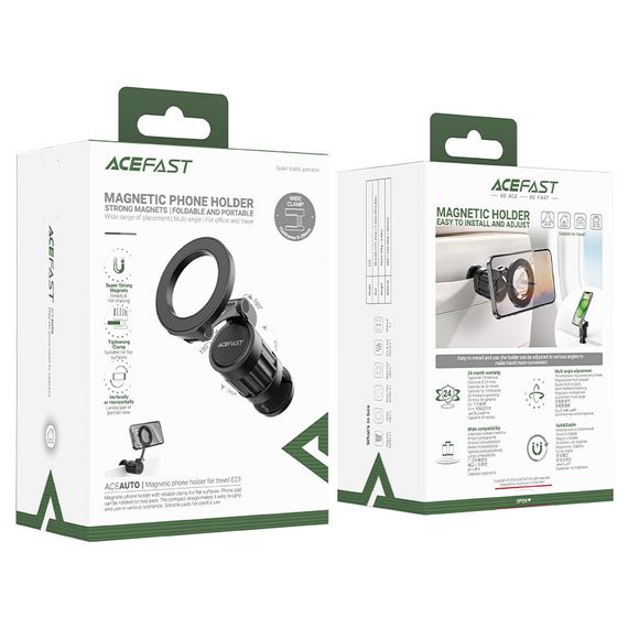 Держатель для телефона Acefast E23 Magnetic for Travel Black | Зображення 5