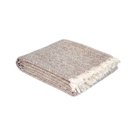 Покривало Lotus Home 10823 Туреччина 190*225 см  Піке Кава