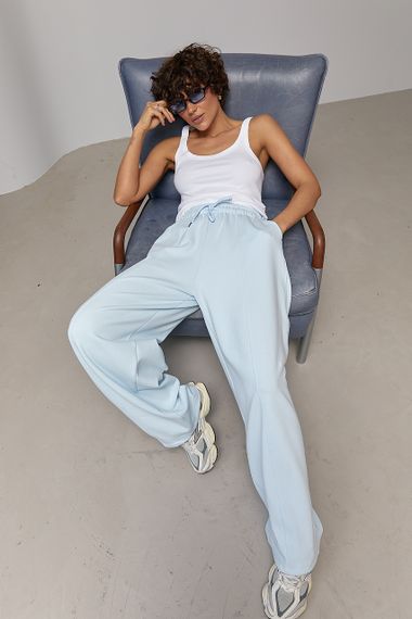 Однотонна трикотажна майка в рубчик - білий цвет, ONE SIZE (є розміри) | Зображення 2