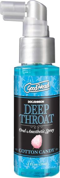 Спрей для мінету Doc Johnson GoodHead DeepThroat Spray - Cotton Candy 59 мл для глибокого мінету sexstyle