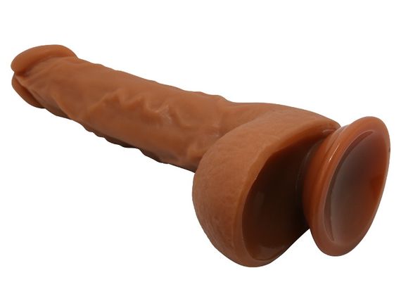 Фалоімітатор на присосці Baile Beautiful JASON 9,4'' Brown, BW-008041NR-1 Sex Aura | Зображення 7