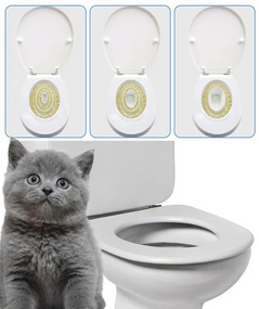 Набір для привчання кішки до унітазу CitiKitty, Котячий туалет, Розумний туалет для котів, сучасний туалет   знижка