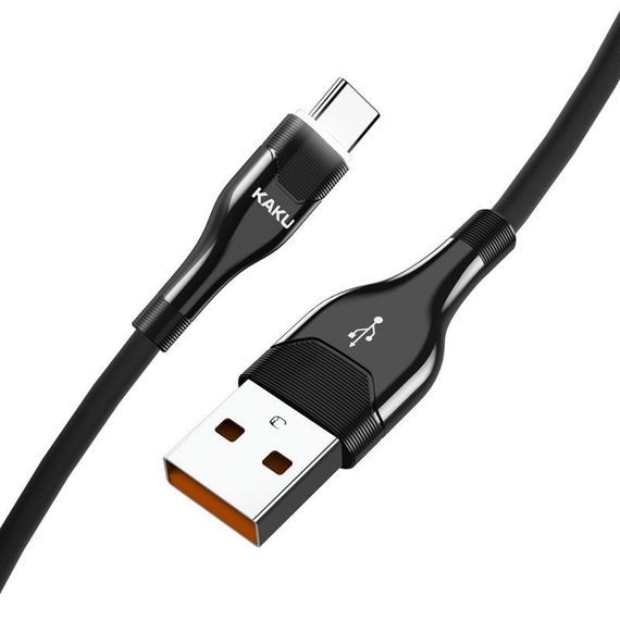 USB кабель Kaku KSC-223 USB - Type-C 1.2m с подсветкой - Black | Зображення 1
