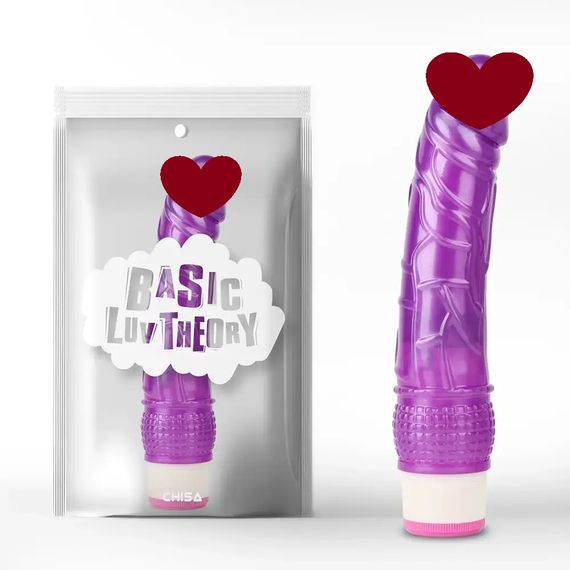 Вибратор фиолетовый Chisa Basic Luv Theory Wild Penetrator реалистичный на батарейках sexstyle