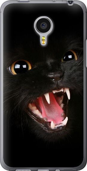 Чехол на Meizu MX4 PRO Чёрная кошка "932u-132-17620"