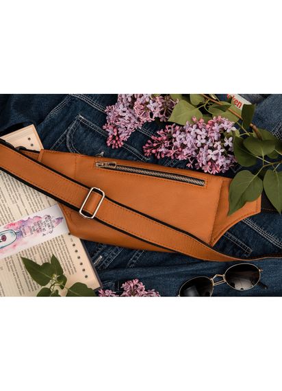 Поясна сумка бананка шкіряна Sambag Tirso BTS натуральна руда шкіра 30.5 х 14 см (81333121w) | Зображення 3