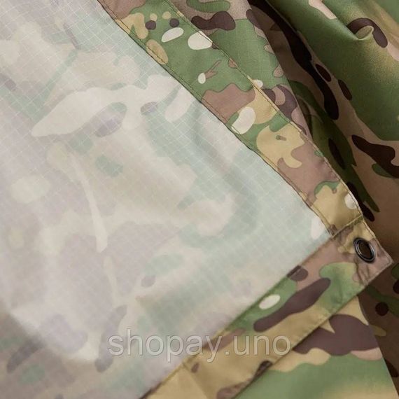 Плащ дощовик чоловічий камуфляж, Тактичне пончо із захистом від дощу, Чоловічий маскувальний дощовик GM-27 | Зображення 5