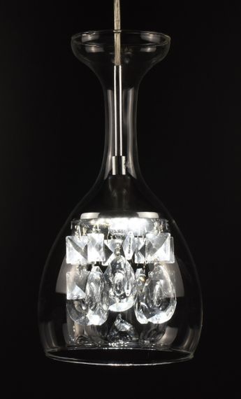 Люстра світлодіодна підвісна LED світильник для квартири на стелю лед 26989 Хром 30-150х13х13 см. | Зображення 3