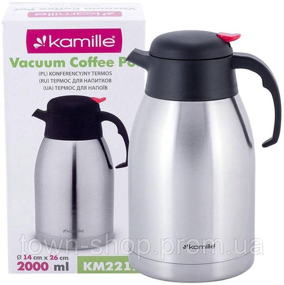 Термос Kamille Waldet 2000мл (кофейник) KM-2212 | Зображення 1