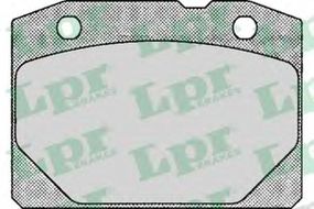 Колодка гальм. диск. LADA 1200-1600-84, 2101-2107 передн. (вир-во LPR) LPR 05P127 на LADA ZHIGULI универсал