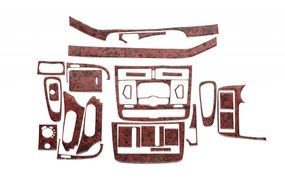 Накладки на панель Meric (Передня частина + вставки в салон) 2006-2014, Карбон для Mercedes Viano 2004-2015 рр.