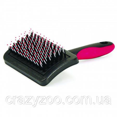 Пуходерка Croci Vanity с напылением и щетиной средняя для котов и собак 10.5 х 15.5 см 8023222064331 | Зображення 1