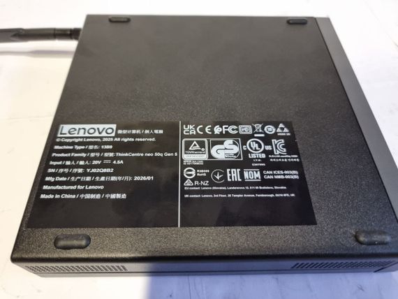 Неттоп Lenovo ThinkCentre Neo 50q Gen5 USFF / Intel Core i5-13420H (8 (12) ядер по 3.4 - 4.6 GHz) / 16 GB DDR5 / 512 GB SSD / Intel UHD Graphics / Win 11 б/в | Зображення 4