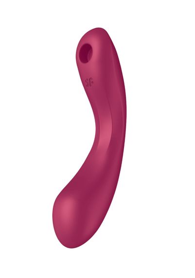 Вакуумный вибратор с тройной стимуляцией Satisfyer Curvy Trinity 1, бордовый Sex Aura