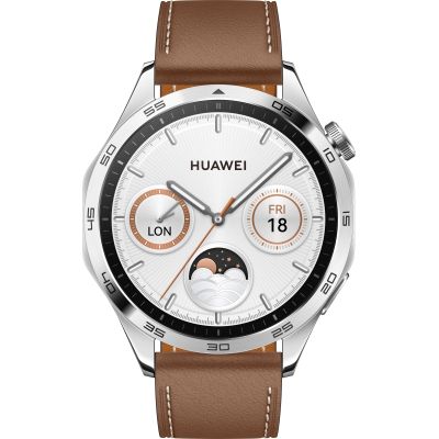 Смарт-часы Huawei WATCH GT 4 46mm Classic Brown Leather (55020BGW) | Зображення 1