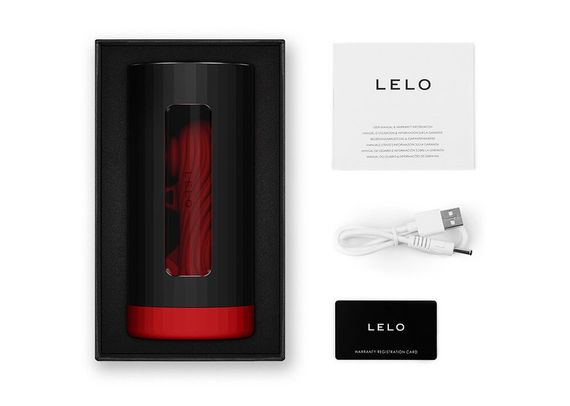 Смарт-мастурбатор LELO F1S V3 XL Red, збільшений, 2 мотори, 8 режимів, стимуляція звуковими хвилями | Зображення 2