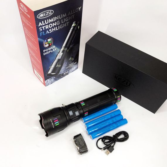 Ліхтар для тактичного використання G02-PM60-TG, Потужний ліхтарик для будинку із зарядкою GJ-21 | Зображення 4