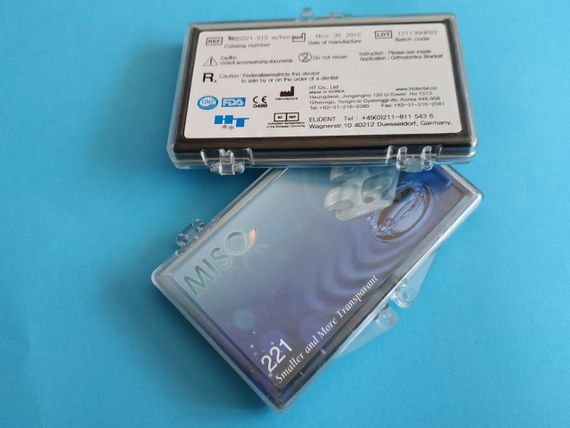 Сапфировые брекеты HT Dental, MISO™ MBT .022" w/h 345, (верхняя челюсть: 10 шт.)