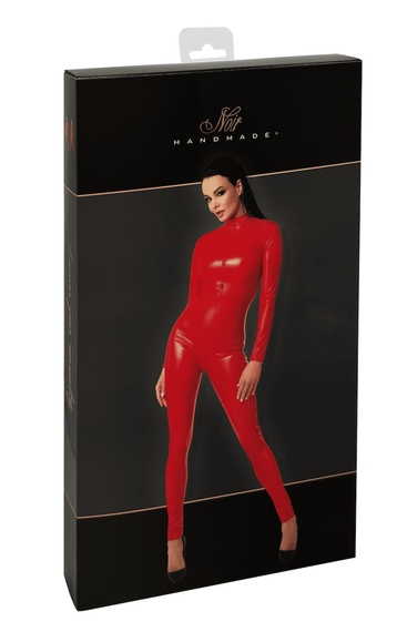 Комбинезон Noir Handmade F353 powerwetlook overall Красный S | Зображення 8