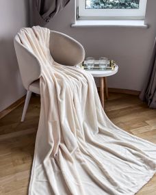 Плед Emily Manner велсофт 150х200 см 300 гм2 Beige (94326291)