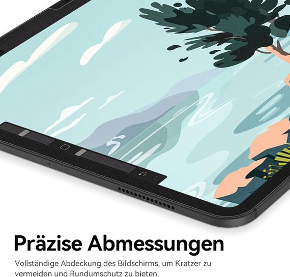 Защитная пленка для экрана iPad Pro 13” M4 (2024) комплект 3 шт, антибликовая бумажная, анти-отпечатки матовая | Зображення 7