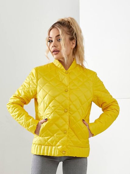 Куртка з ефектом стьобання, арт.310, жовтий