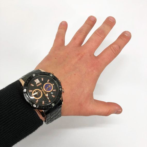 Стильные тактические часы для мужчин, Часы мужские элитные оригинальные, Мужские наручные часики QD-44 | Зображення 5