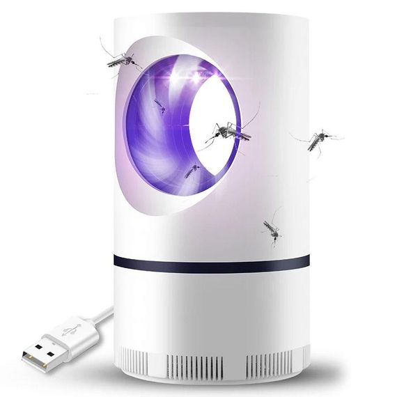 Лампа-пастка для комарів та комах, від USB, Mosquito Killer 360 / Електричний знищувач комарів