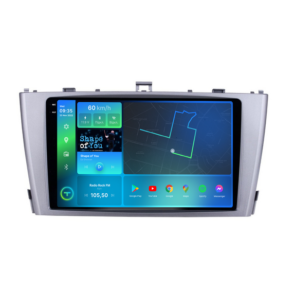 Штатна магнітола Torssen 2K Toyota Avensis 09-15 FL9 4+64Gb 4G Carplay DSP | Зображення 1