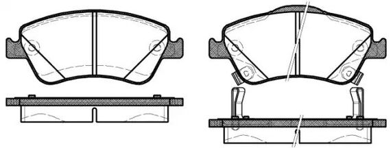 Колодки передні гальмівні Toyota Auris 07-12 (bosch) (136,7x57,9x19,2), WOKING (P1210302) | Зображення 6