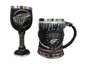 Подарунковий набір Кухоль Чашка Келих 3D Гра Престолів Game Of Thrones Winter Is Coming Stark Старк