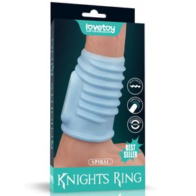 Насадка на член - Vibrating Spiral Knights Ring Blue