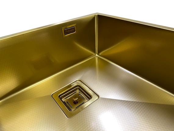 Нерж. мийка Fabiano Quadro 49 Celldecor Nano Gold 8216.401.1698 | Зображення 2
