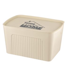 Ящик з кришкою для зберігання Ardesto ARHC2523B 45.5х31х24.5 см бежевий