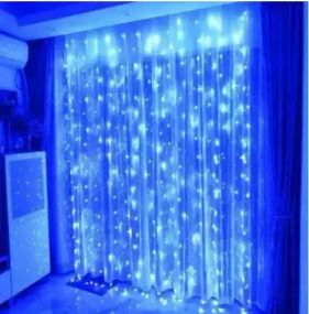 Гірлянда водоспад 200 LED 3m*2m Блакитна