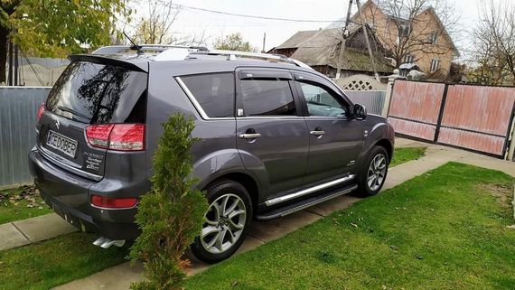 Бокові пороги Bosphorus Grey (2 шт., алюміній) для Mitsubishi Outlander 2006-2012рр | Зображення 5