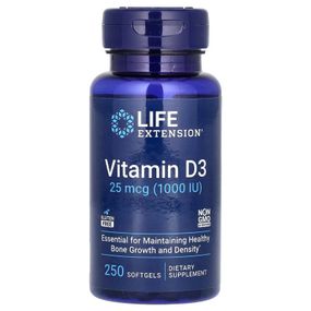Витамин D3 Life Extension Vitamin D3 1000 IU 250 Softgels