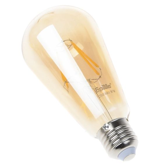 Лампа светодиодная LED 6W E27 COG WW ST64 Amber 220V | Зображення 2