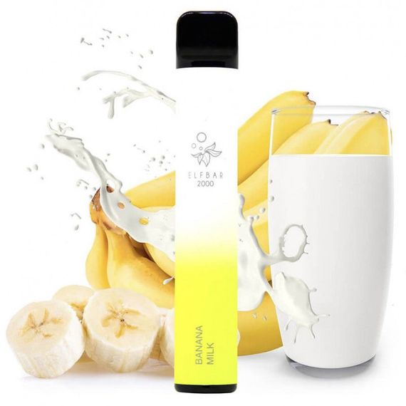 Elf Bar 2000. Банановое Молоко (Banana Milk)