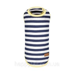 Майка для собак Pet Fashion Tropic хлопковая летняя в бело-синюю полоску Размер XS