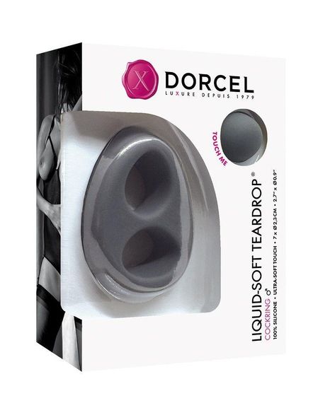 Ерекційне кільце Dorcel Liquid-Soft Teardrop для члена і мошонки, soft-touch силікон Sex Aura | Зображення 1