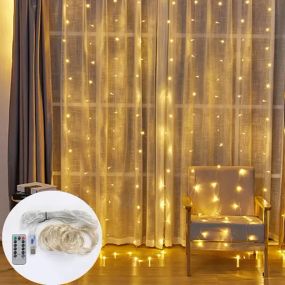 Світлодіодна Гірлянда-Штора для вікон, Новорічна Гірлянда Штора 3х2 метри   знижка