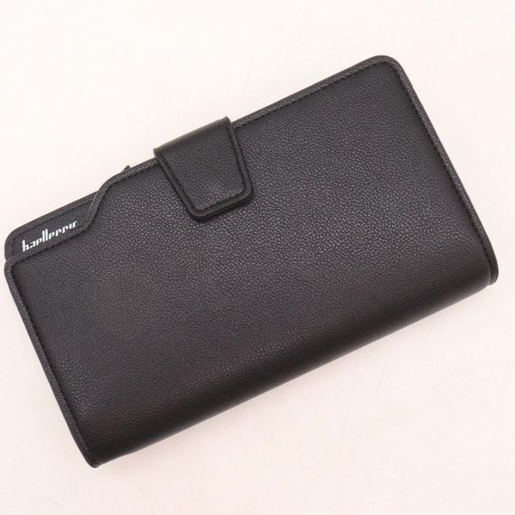 Мужской кошелек Baellerry Business (19,5х10х3 см) с ремешком / Портмоне для мужчин на кнопке | Зображення 4