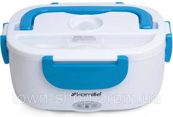 Ланч-бокс Kamille Snack 450мл + 650мл с подогревом (220V), голубой KM-2130B