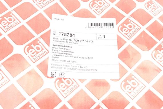 Защита диска тормозного переднего  L Audi A6 VW Passat 97-05 175284 | Зображення 7