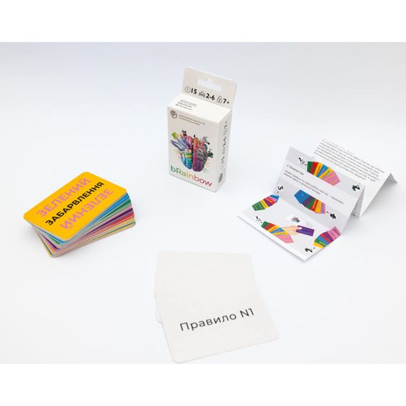 Карточная игра bRainbow FGS64, 60 карточек, на украинском языке | Зображення 1