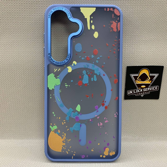 Чехол Wlons Unicorn противоударный PC+TPU для Samsung Galaxy S24 / S25 MagSafe Матовый Голубой